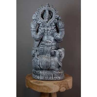 Statue Ganesh 60 cm gris