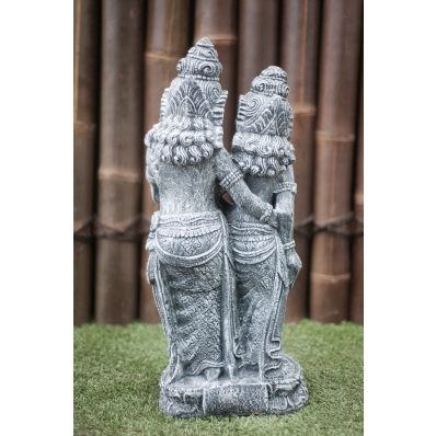 Statue Rama et Sita 60 cm gris