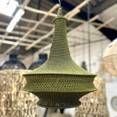 suspension marocaine col long crocheté