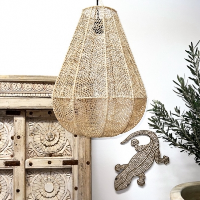 Suspension raphia artisanat Maroc