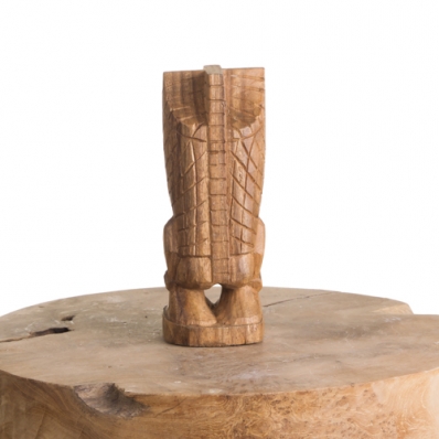 Tiki polynésien Mataiea en bois de suar 20 cm