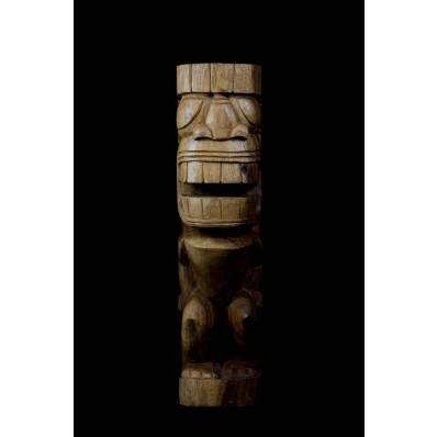 Tiki polynésien Paea en bois de suar 50 cm