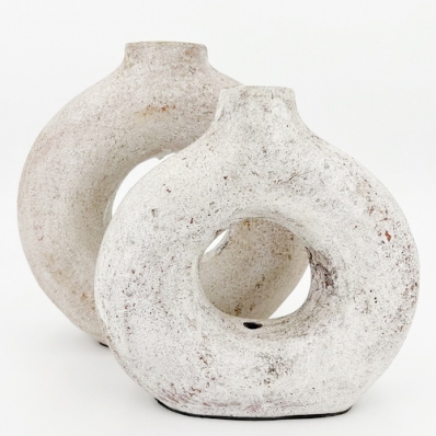 Vase donuts en terracotta