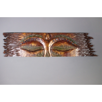 Yeux de Bouddha bois exotique