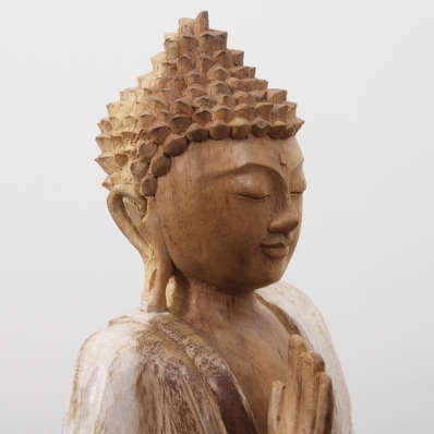 Statue Bouddha blanchi