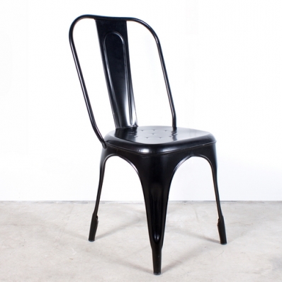 Chaise métal noir