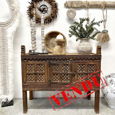 Damchiya meuble indien ancien restauré