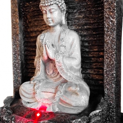 Fontaine d’intérieur Bouddha Nirvana en résine