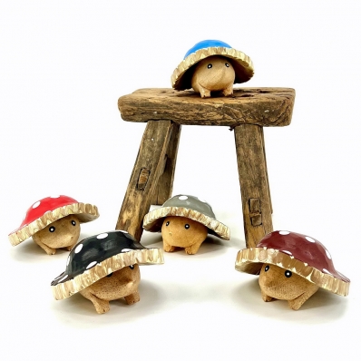 hérisson champignon vénéneux en bambou