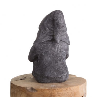 Statue nain assis en ciment 40 cm