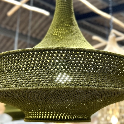 suspension marocaine col long crocheté