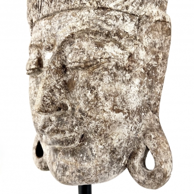 tête de bouddha en albizia