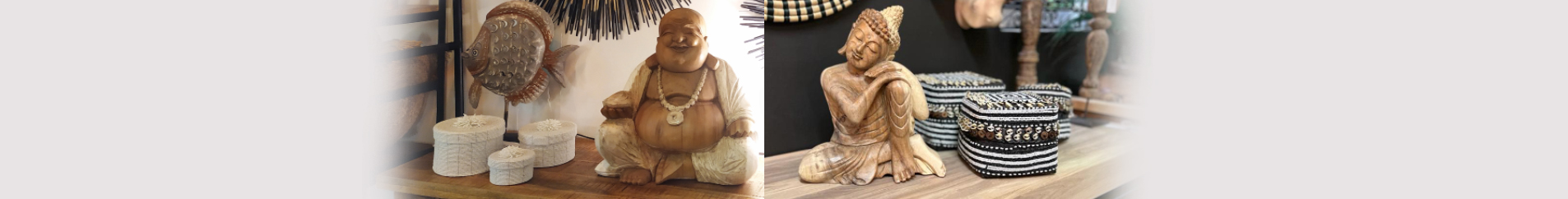Bouddha en bois sculpté