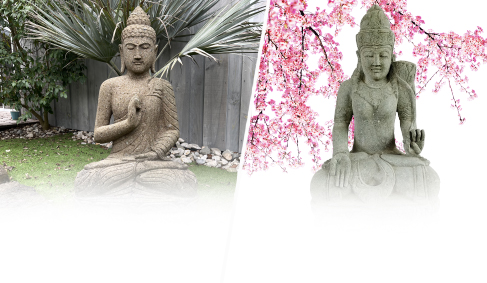 Bouddhas, divinités en pierre