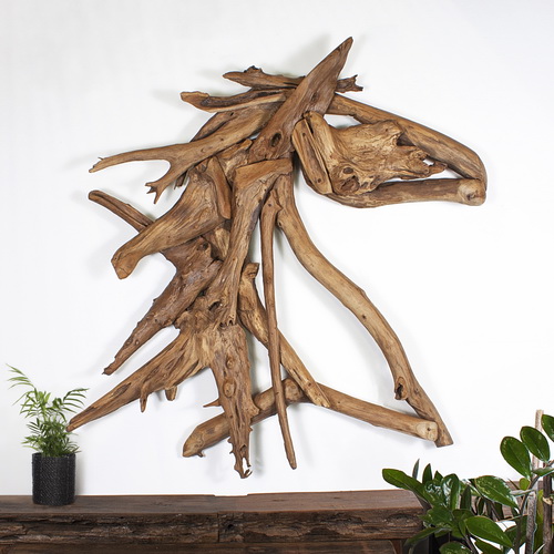 Décoration Cheval en Bois