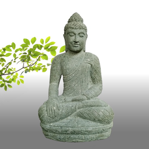 Achetez cette statue bouddha en pierre sur Containers du Monde