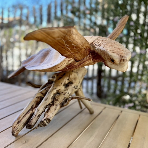 Tortue en fonte pour déco jardin