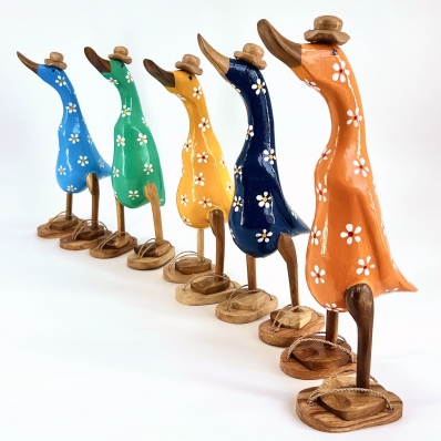 canard motif fleur en tongs