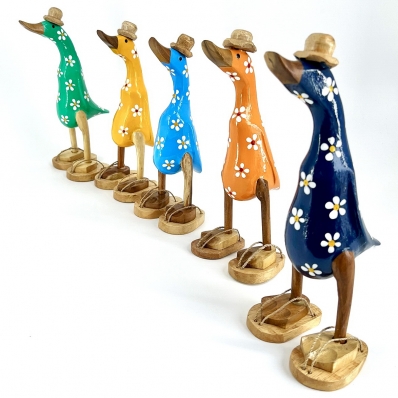 canard motif fleur en tongs