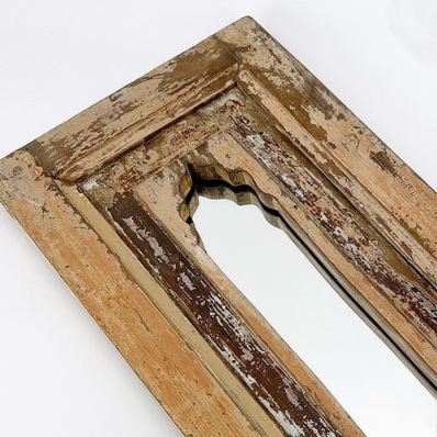 Miroir indien ancien bois