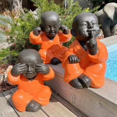 Set de 3 moines de la sagesse