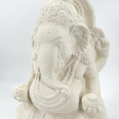 Statue de jardin Ganesh blanc