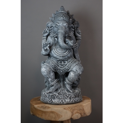 Statue Ganesh 60 cm gris