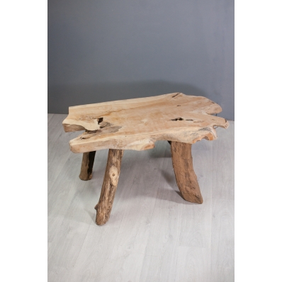 Table basse en racine de teck