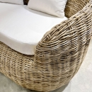Banquette 'Luna' en rotin naturel