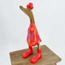 Canard en bois rigolo motif pop art