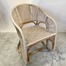 Chaise bridge 'Ficelle' en rotin naturel