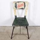 Chaise en métal recyclé Castrol