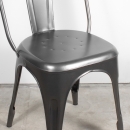 Chaise métal couleur grise