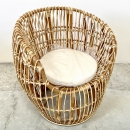 Fauteuil cocon 'Alina' en rotin