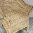Fauteuil en rotin naturel 'Rose'