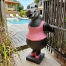 Grande statue hippopotame