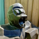 grande statue King kong style low poly
