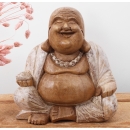 Happy Bouddha blanchi bois de suar