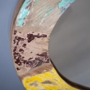 Miroir en bois de pirogue recyclée