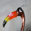 Oiseau en métal ressort bronze