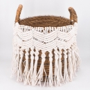Panière en macramé