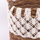 Panière en macramé