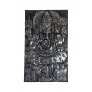 Panneau mural Ganesh gris argenté