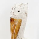 Pelican en albizia socle et corde