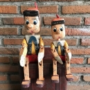 Pinocchio articulé en bois d'albizia