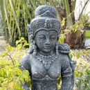 Sculpture déesse Tara gris