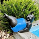 Statue baigneuse contemporaine yoga