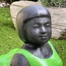 Statue baigneuse position de yoga