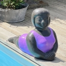 Statue baigneuse pulpeuse yoga