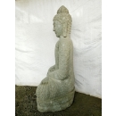 Statue Bouddha assis terre à témoin